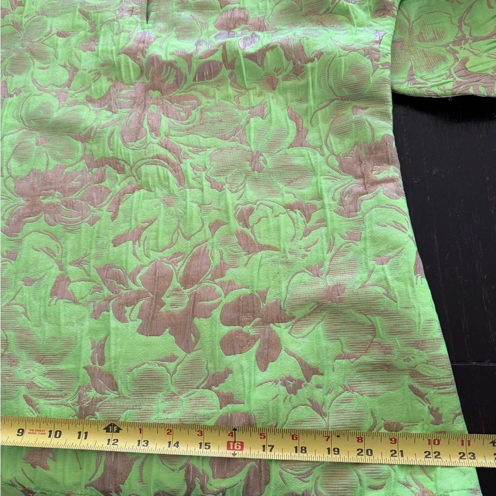 Bright Lime Green Floral Tunic - Picture 6 of 7